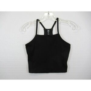 North Face Guide Forward Ribbed Tank Top Women XS Black Cropped nf0a82q2